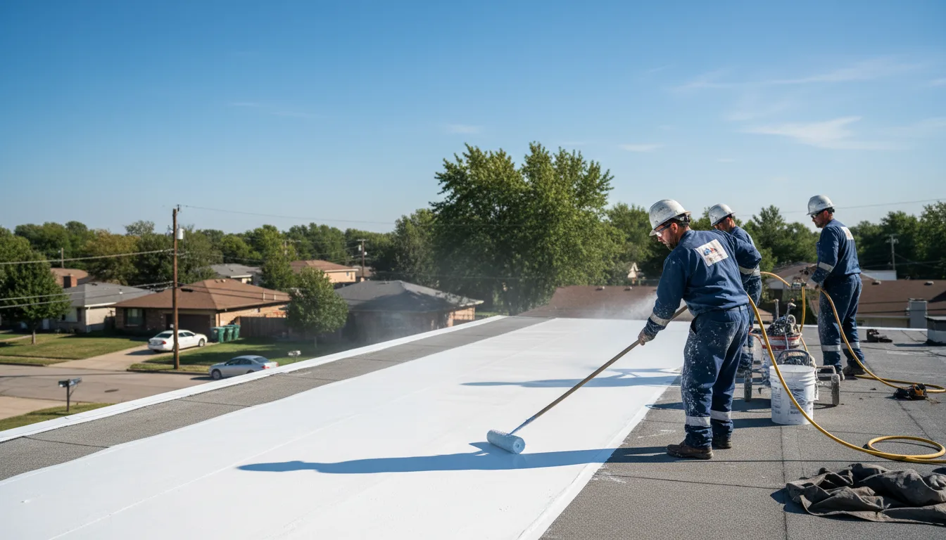 Commercial roof coating in Hadley, NY near me